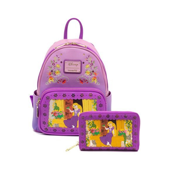 Disney Princess Stories Series Tangled Rapunzel Mini Backpack and Wallet